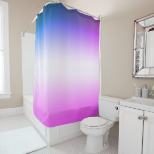 Gray pink Ombre Shower Curtain
