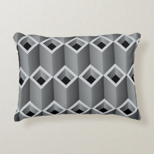 Gray pipes on top of each other - seamless backgro decorative cushion