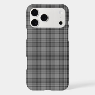 Gray Plaid Tartan iPhone Case