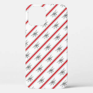 Gray Plane Red Lines Airplanes Pilot Plane iPhone 12 Case