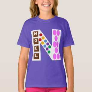 Gray raglan tee-shirt/black CHRISTMAS CANDIES T-Shirt