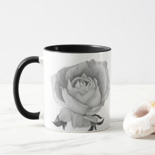 Gray Rose Two-Tone Mug