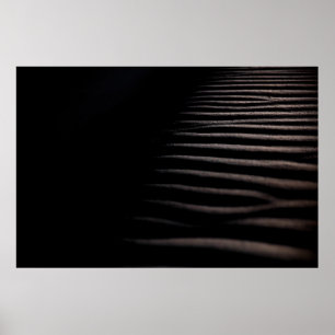 GRAY SAND IN CHIAROSCURO PHOTOGRAPHY POSTER