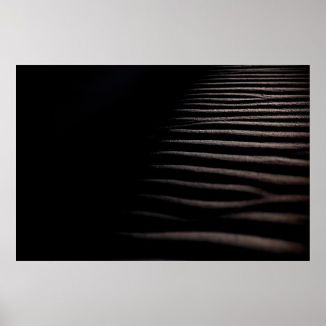 GRAY SAND IN CHIAROSCURO PHOTOGRAPHY POSTER (Front)