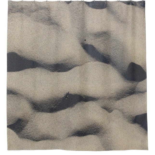 Gray sand shower curtain (Front)