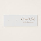Gray Signature Script Stud Earring  Display Card