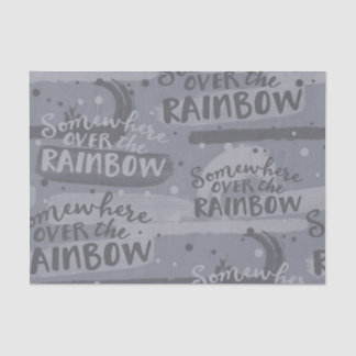 GRAY SOMEWHERE OVER THE RAINBOW TISSUE PAPER
