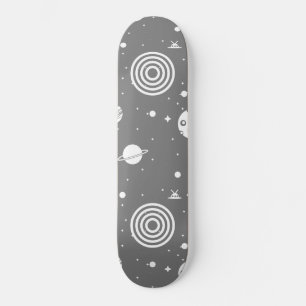 Gray Space Stuff Skateboard