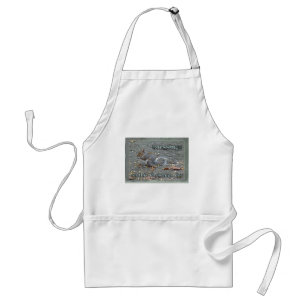 Gray Squirrel Christmas Blessings Series Standard Apron