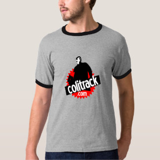 Gray tee-shirt black collar T-Shirt