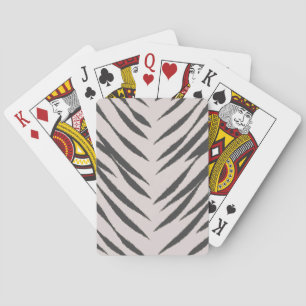 Gray Tiger Playing Cards