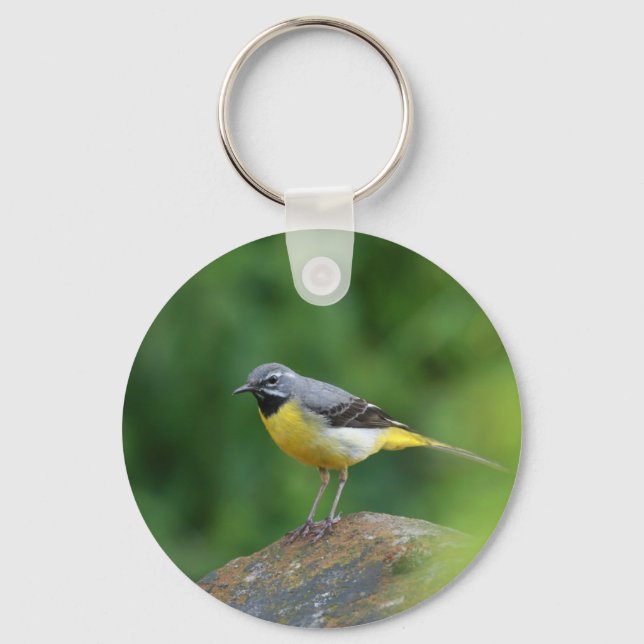 Gray Wagtail - bird Key Ring (Front)