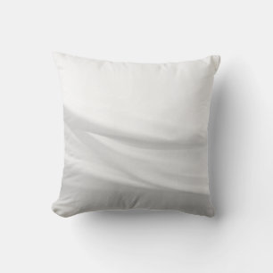 Gray & White Minimalist Abstract Waves Cushion