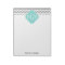 Gray Wht Chevron Aqua Quatrefoil 3 Monogram