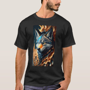 Gray Wolf Colorful Wildlife Forest Wolves Galaxy M T-Shirt