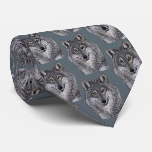Gray Wolf Tie
