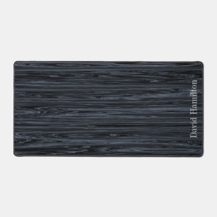 Gray Wood Like Texture Name Desk Mats Pads