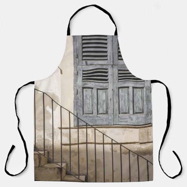 GRAY WOODEN WINDOW APRON (Front)