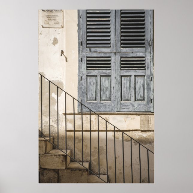 GRAY WOODEN WINDOW POSTER (Front)
