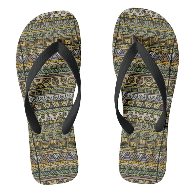 Graygreen Wax Adult Flip Flops, Wide Straps Flip Flops (Footbed)