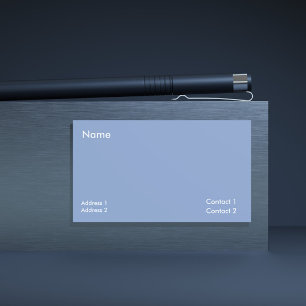 grayish blue - solid colour business card