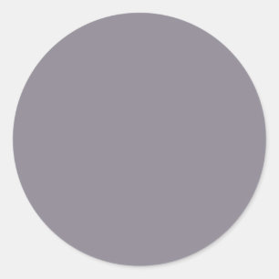 Grayish Dusty Purple Classic Round Sticker