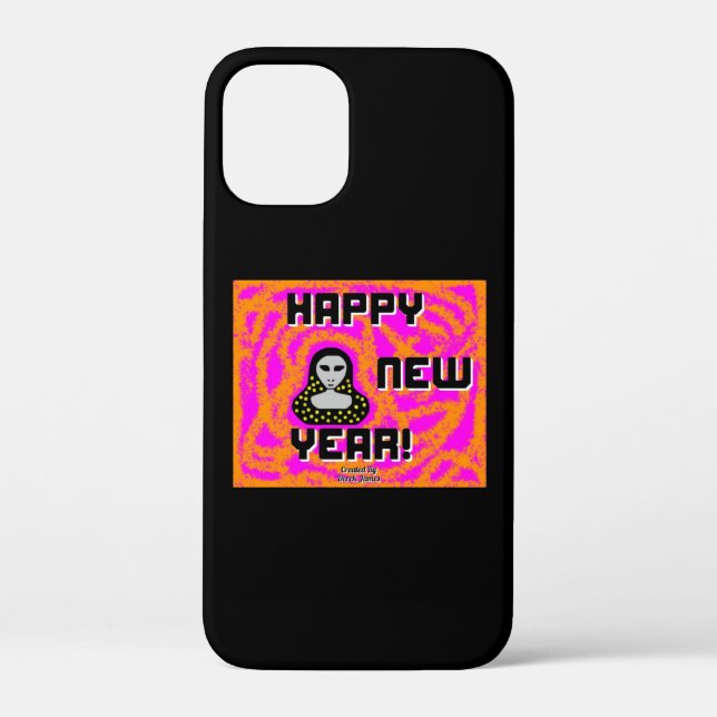 Grays New Year Wishes Apple iPhone 12 Mini Case (Back)