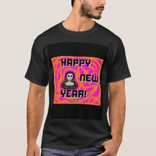 Grays New Year Wishes Men's Black Basic T Shirt