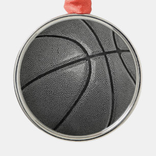 Grayscale Basketball Metal Tree Decoration