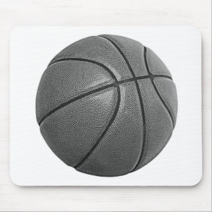 Grayscale Basketball Mouse Mat