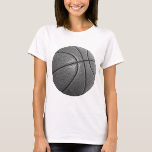 Grayscale Basketball T-Shirt