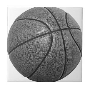 Grayscale Basketball Tile