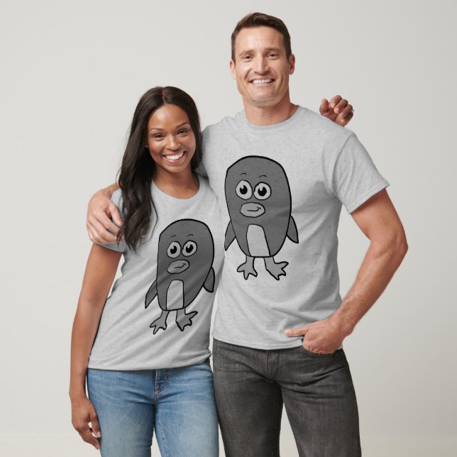 Grayscale Penguin T-Shirt (Unisex)