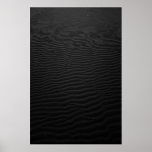 Grayscale photography of sand poster