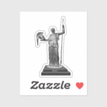 Grayscale Unbroken Bryn Mawr Athena sticker