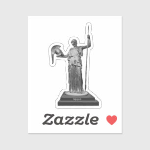 Grayscale Unbroken Bryn Mawr Athena sticker