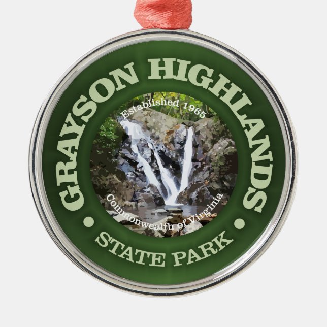 Grayson Highlands SP Metal Tree Decoration (Front)