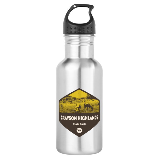 Grayson Highlands State Park Virginia 532 Ml Water Bottle (Front)