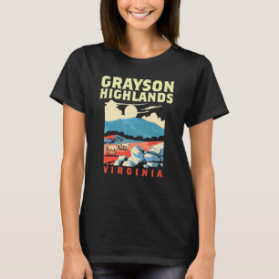 Grayson Highlands State Park Virginia Retro Horses T-Shirt