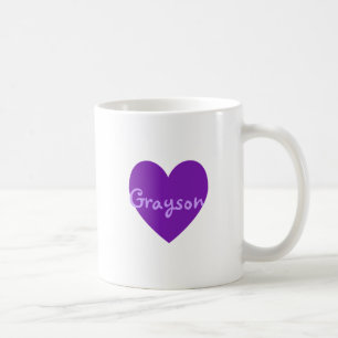 Grayson in Purple Coffee Mug