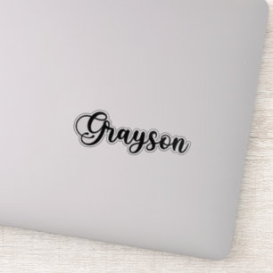 Grayson Name - Handwritten Calligraphy
