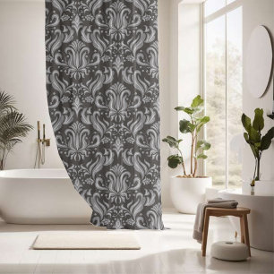 Graystone Damask Elegance Shower Curtain