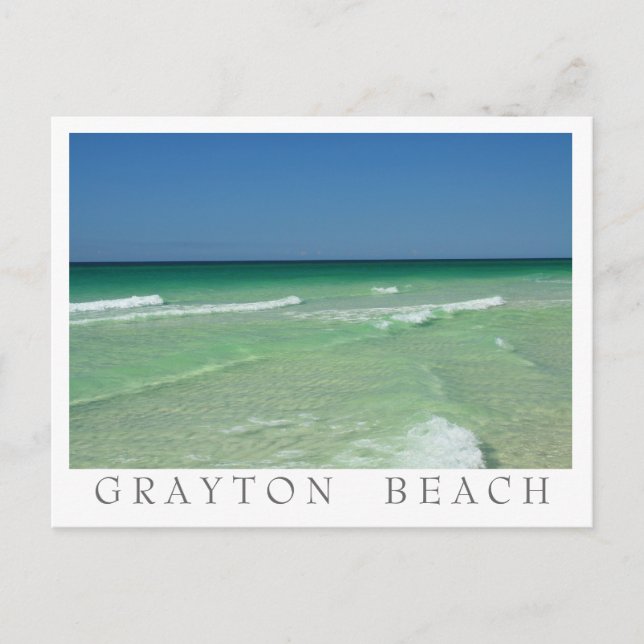 Grayton Beach - 30A Florida - White border Postcard (Front)