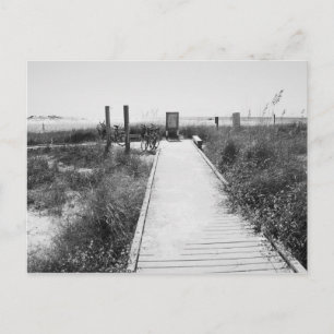 GRAYTON BEACH, FLORIDA - Black & White Postcard