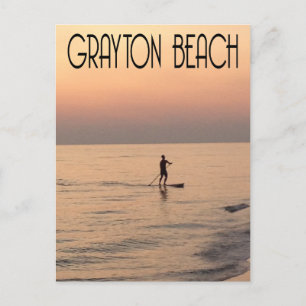 Grayton Beach paddleboarding Postcard