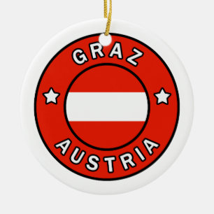 Graz Austria Ceramic Tree Decoration