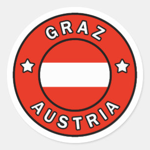 Graz Austria Classic Round Sticker