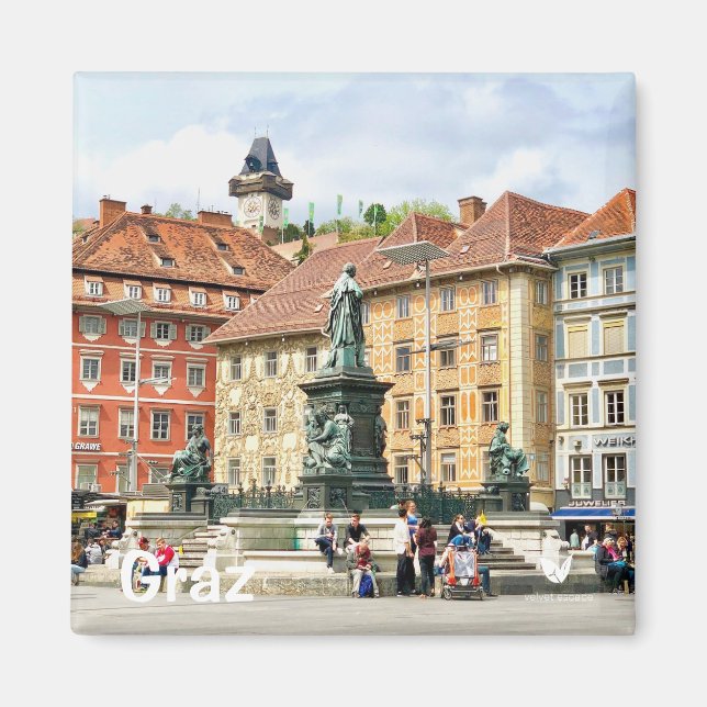 Graz, Austria - fridge magnet by Velvet Escape (Front)