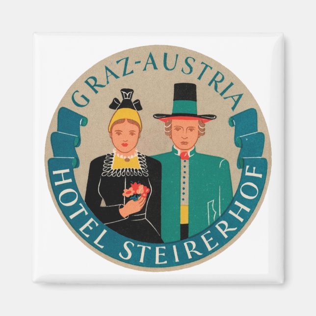Graz Austria Hotel Steirerhof Magnet (Front)