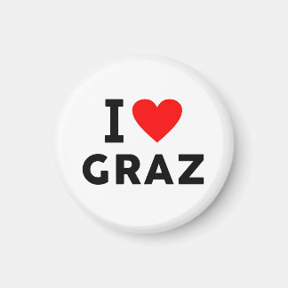 Graz Austria love city heart like travel Magnet